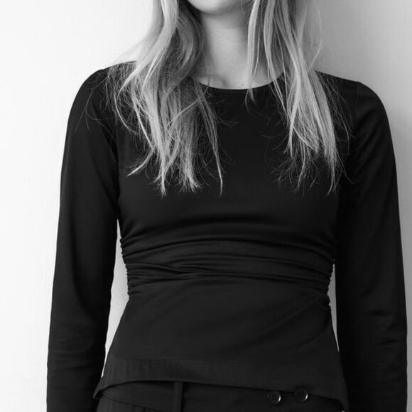 ZARA RUCHED ELASTICIZED TOP - Picture 5 of 7